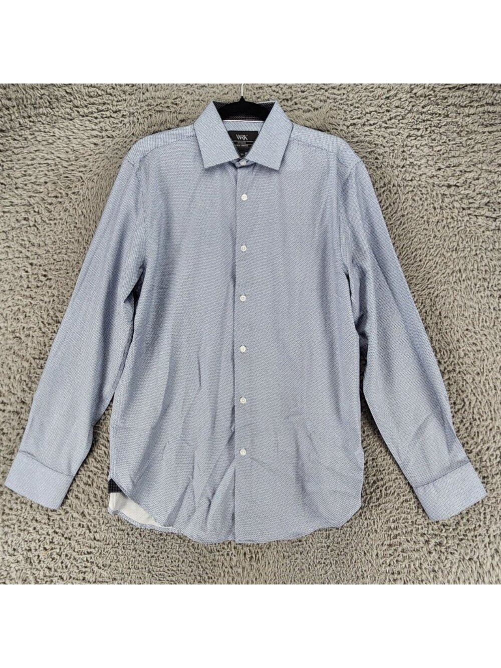 WRK Shirt Mens 15.5 Blue Long Sleeve Button Up *NWT*